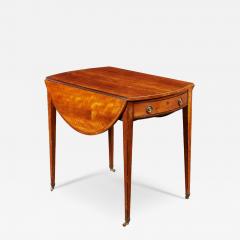 George III Bees Wing Satinwood Pembroke Table - 4601283