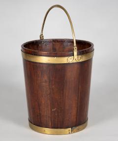 George III Brass Banded Mahogany Peat Bucket - 1912300