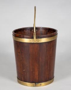 George III Brass Banded Mahogany Peat Bucket - 1912301