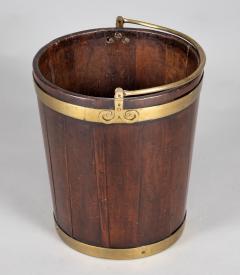 George III Brass Banded Mahogany Peat Bucket - 1912304