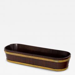 George III Brass Bound Mahogany Library Trough - 4626910