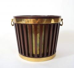 George III Brass Bound Pierced Mahogany Bucket circa 1790 - 4269570