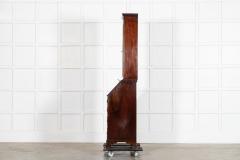 George III Diminutive English Mahogany Glazed Bookcase Bureau - 4153013