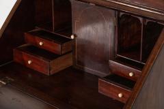 George III Diminutive English Mahogany Glazed Bookcase Bureau - 4153016