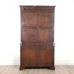 George III English Chinese Chippendale Mahogany Secretary Bookcase circa 1790 - 3531441