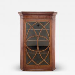 George III English Mahogany Corner Cabinet circa 1790 - 3707230