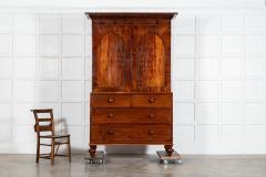 George III English Mahogany Linen Press - 4123855