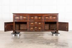George III English Oak Dresser Base - 3892841