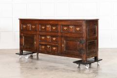 George III English Oak Dresser Base - 3892844