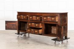 George III English Oak Dresser Base - 3892845