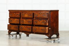 George III English Oak Mahogany Dresser Base Chest Drawers - 3610699