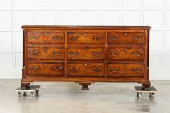 George III English Oak Mahogany Dresser Base Chest Drawers - 3610700