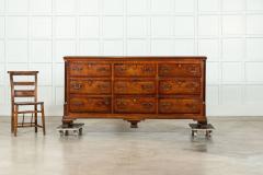George III English Oak Mahogany Dresser Base Chest Drawers - 3610702