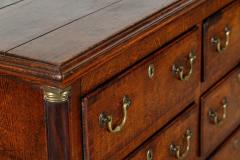 George III English Oak Mahogany Dresser Base Chest Drawers - 3610703