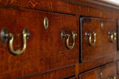 George III English Oak Mahogany Dresser Base Chest Drawers - 3610710