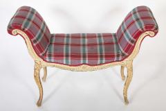 George III French Hepplewhite Painted Window Bench - 4723613
