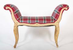 George III French Hepplewhite Painted Window Bench - 4723618