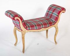 George III French Hepplewhite Painted Window Bench - 4723619