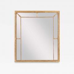 George III Giltwood Segmented and Beaded Rectangular Mirror - 4290676