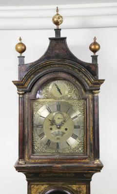 George III Green Japanned Tall Case Clock - 4128797