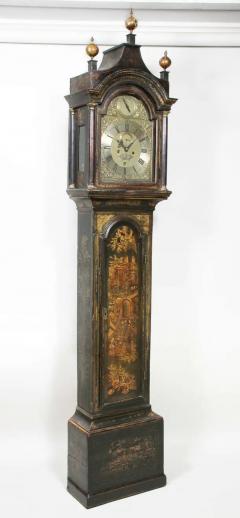 George III Green Japanned Tall Case Clock - 4128798
