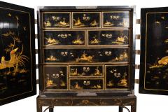 George III Japanned Cabinet On Stand - 4243357