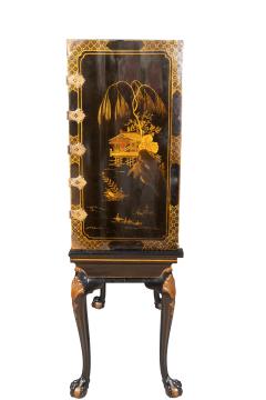 George III Japanned Cabinet On Stand - 4243363