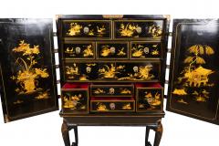 George III Japanned Cabinet On Stand - 4243371