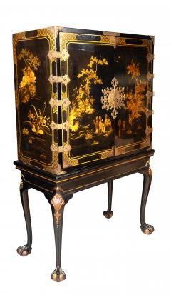 George III Japanned Cabinet On Stand - 4243451