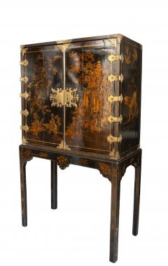 George III Japanned Cabinet On Stand - 4506477