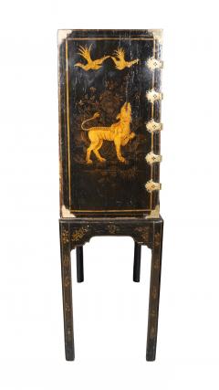 George III Japanned Cabinet On Stand - 4506479