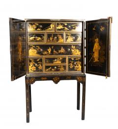 George III Japanned Cabinet On Stand - 4506507