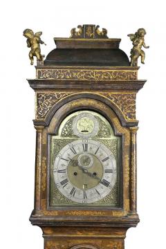 George III Japanned Tall Case Clock By William Harvey - 1736223
