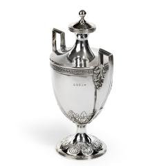 George III Lloyds Patriotic Fund silver and silver gilt vase and cover - 1526270