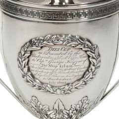 George III Lloyds Patriotic Fund silver and silver gilt vase and cover - 1526273