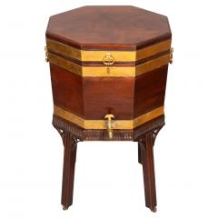 George III Mahogany And Brass Bound Cellarette - 3786145