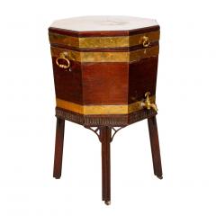 George III Mahogany And Brass Bound Cellarette - 3786146