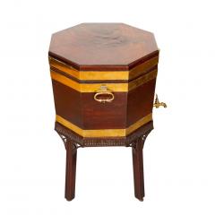 George III Mahogany And Brass Bound Cellarette - 3786147