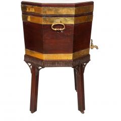 George III Mahogany And Brass Bound Cellarette - 3786148
