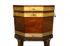 George III Mahogany And Brass Bound Cellarette - 4144827