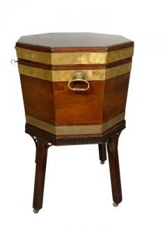 George III Mahogany And Brass Bound Cellarette - 4144857
