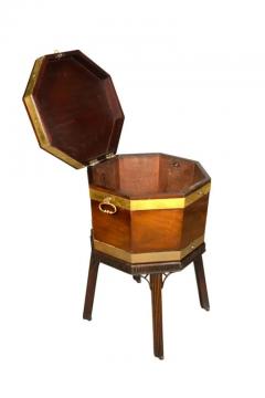 George III Mahogany And Brass Bound Cellarette - 4144859