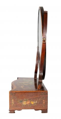 George III Mahogany And Painted Dressing Mirror - 4712224
