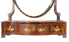 George III Mahogany And Painted Dressing Mirror - 4712229