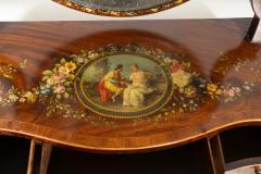 George III Mahogany And Painted Dressing Mirror - 4712239