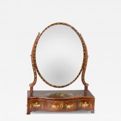 George III Mahogany And Painted Dressing Mirror - 4716391