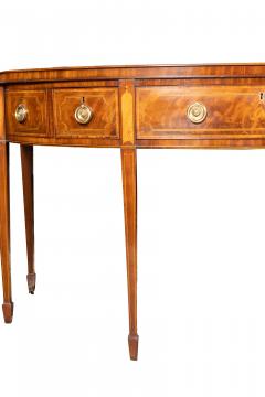 George III Mahogany And Tulipwood Banded Serving Table - 4474381