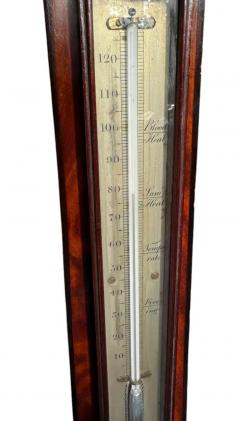 George III Mahogany Banjo Barometer Edinburgh - 3833266