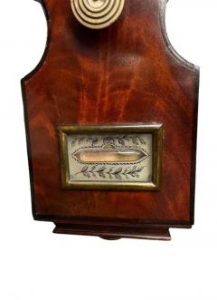 George III Mahogany Banjo Barometer Edinburgh - 3833279