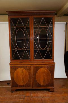 George III Mahogany Bookcase Cabinet c 1785 - 790153